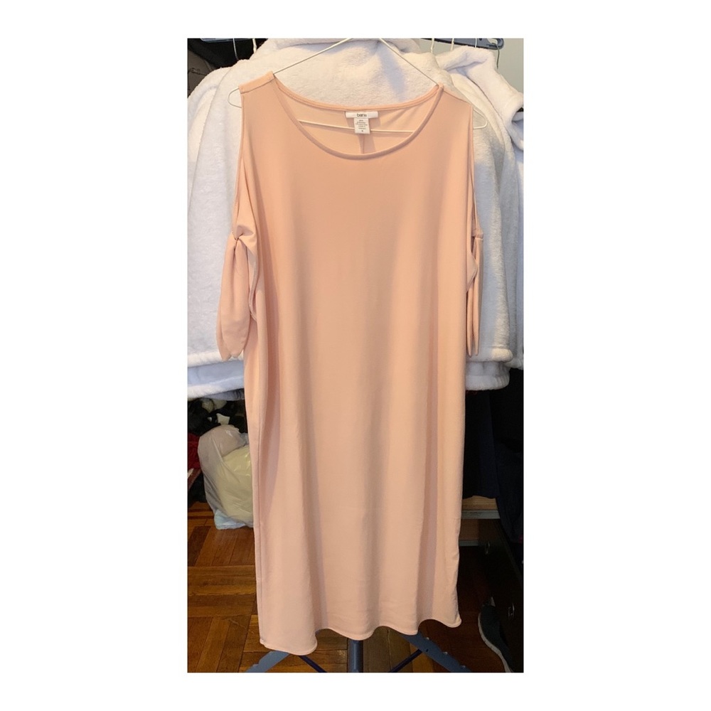 Blush loose evening dress